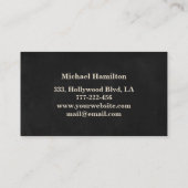 プロフェッショナルエレガントモダン絵画サービス 名刺 (裏面)