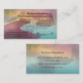 プロフェッショナルエレガントモダン絵画サービス 名刺 (正面/裏面)