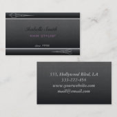 プロフェッショナルエレガントモダン美容師 名刺 (正面/裏面)