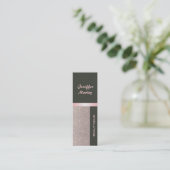 プロフェッショナルエレガントモダン豪華な輝き スキニー名刺 (スタンド正面)