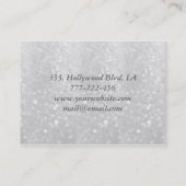 プロフェッショナルエレガントモダン豪華な輝き 名刺 (裏面)