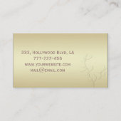 プロフェッショナルエレガントモダン贅沢な光沢離れ 名刺 (裏面)