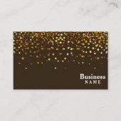 プロフェッショナルエレガントモダン金ゴールドグリッター 名刺 (正面)