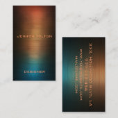 プロフェッショナルエレガントモダン高級カラフル金属 名刺 (正面/裏面)