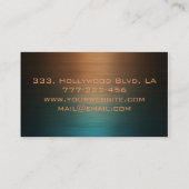 プロフェッショナルエレガントモダン高級カラフル金属 名刺 (裏面)