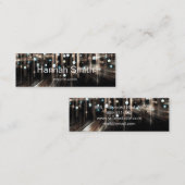 プロフェッショナルエレガントモダン高級グリッター スキニー名刺 (正面/裏面)