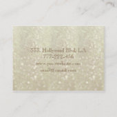 プロフェッショナルエレガントモダン高級グリッター《写真》ぼけ味 名刺 (裏面)