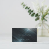 プロフェッショナルエレガントモダン高級光沢メタル 名刺 (スタンド正面)