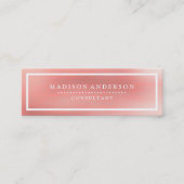 プロフェッショナルエレガントモダン スキニー名刺 (正面)