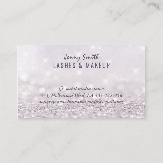 プロフェッショナルエレガントモダン《写真》ぼけ味蝶メイク 名刺 (裏面)