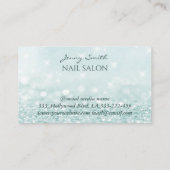 プロフェッショナルエレガントモダン《写真》ぼけ味蝶爪、 ネイル 名刺 (裏面)