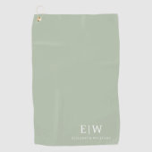 プロフェッショナルエレガントモノグシンプルラムミニマル ゴルフタオル (正面)