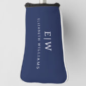 プロフェッショナルエレガントモノグシンプルラムミニマル ゴルフヘッドカバー (回転90)