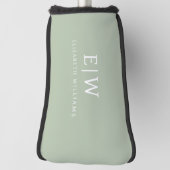 プロフェッショナルエレガントモノグシンプルラムミニマル ゴルフヘッドカバー (回転90)