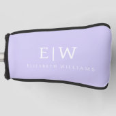 プロフェッショナルエレガントモノグシンプルラムミニマル ゴルフヘッドカバー (正面)