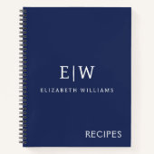 プロフェッショナルエレガントモノグシンプルラムミニマル ノートブック (正面)