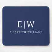 プロフェッショナルエレガントモノグシンプルラムミニマル マウスパッド (正面)