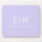 プロフェッショナルエレガントモノグシンプルラムミニマル マウスパッド (正面)