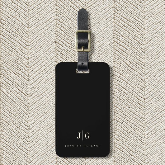 プロフェッショナルエレガントモノグシンプルラムミニマル ラゲッジタグ