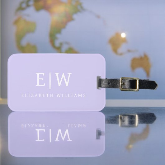 プロフェッショナルエレガントモノグシンプルラムミニマル ラゲッジタグ