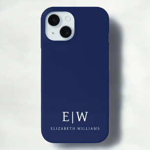 プロフェッショナルエレガントモノグシンプルラムミニマル iPhone 15ケース