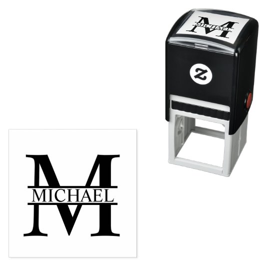 プロフェッショナルエレガントモノグパーソナライズされたラム セルフインキングスタンプ (インサイチュ)