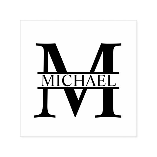 プロフェッショナルエレガントモノグパーソナライズされたラム セルフインキングスタンプ (デザイン)