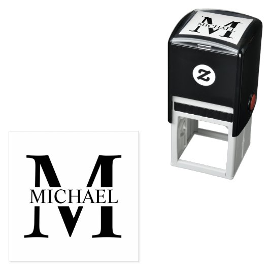 プロフェッショナルエレガントモノグパーソナライズされたラム セルフインキングスタンプ (インサイチュ)