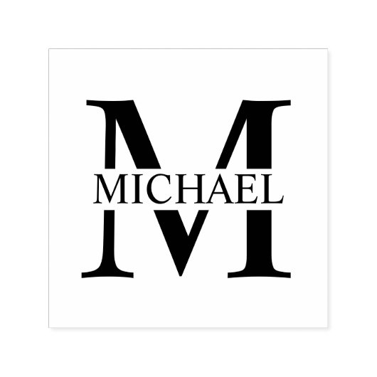 プロフェッショナルエレガントモノグパーソナライズされたラム セルフインキングスタンプ (デザイン)