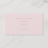 プロフェッショナルエレガントモノグモダンラムブラック&ホワイト 名刺 (裏面)