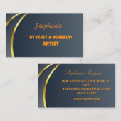 プロフェッショナルエレガントモノグモダンラム 名刺 (正面/裏面)