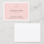 プロフェッショナルエレガントモノグラムシンプルデザインルクセ 名刺 (正面/裏面)