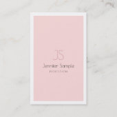 プロフェッショナルエレガントモノグラムデザインシンプルプレーン 名刺 (正面)