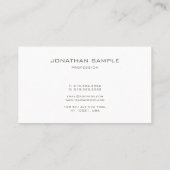 プロフェッショナルエレガントモノグラムミニマリスト 名刺 (裏面)