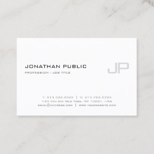 プロフェッショナルエレガントモノグラムモダンテンプレート 名刺