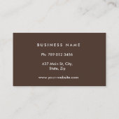 プロフェッショナルエレガントモノグラム美容師金ゴールド 名刺 (裏面)