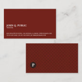 プロフェッショナルエレガントモノグラム 名刺 (正面/裏面)