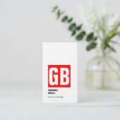 プロフェッショナルエレガントモノグラモダンム厚い贅沢 名刺 (スタンド正面)