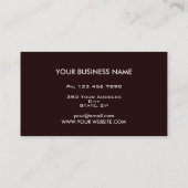 プロフェッショナルエレガントユニークモダンレッド・コンサルタント 名刺 (裏面)