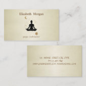 プロフェッショナルエレガントヨガガールムーンサン 名刺 (正面/裏面)