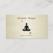 プロフェッショナルエレガントヨガガールムーンサン 名刺 (正面)