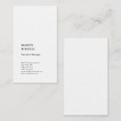 プロフェッショナルエレガントリモダンネン高級トレンディー 名刺 (正面/裏面)