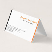 プロフェッショナルエレガントレストラン及び食品ケータリング 名刺 (裏面)