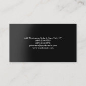 プロフェッショナルエレガントレッドブラックミニマルモダンリスト 名刺 (裏面)