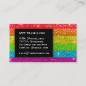 プロフェッショナルエレガントレモダンインボーグリッターLGBT 名刺 (正面)