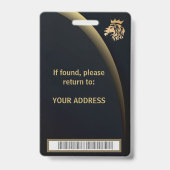 プロフェッショナルエレガントロゴ バッジ (裏面)