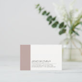 プロフェッショナルエレガントヴィンテージカラークリエイティブプレーン 名刺 (スタンド正面)