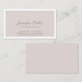 プロフェッショナルエレガントヴィンテージシンプルカラー 名刺 (正面/裏面)