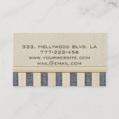 プロフェッショナルエレガントヴィンテージリネンケーキ&ベーカリー 名刺 (裏面)