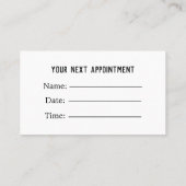 プロフェッショナルエレガント医療気にアポイントメント 予約カード (裏面)
